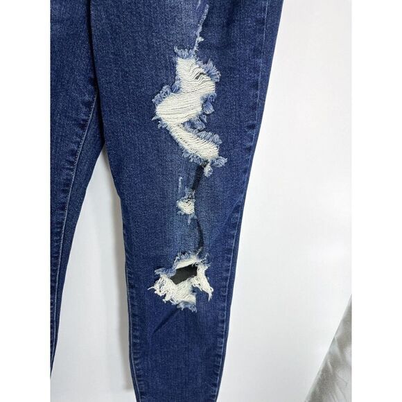 Judy Blue High-Rise Distressed Jeans Size 28/7 Boyfriend Fit Redland - Picture 8 of 12